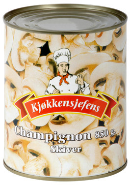 Champignon Skiver 835g Kjøkkensjefens