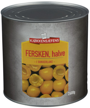 Fersken Halve 2600g Kjøkkensjefens