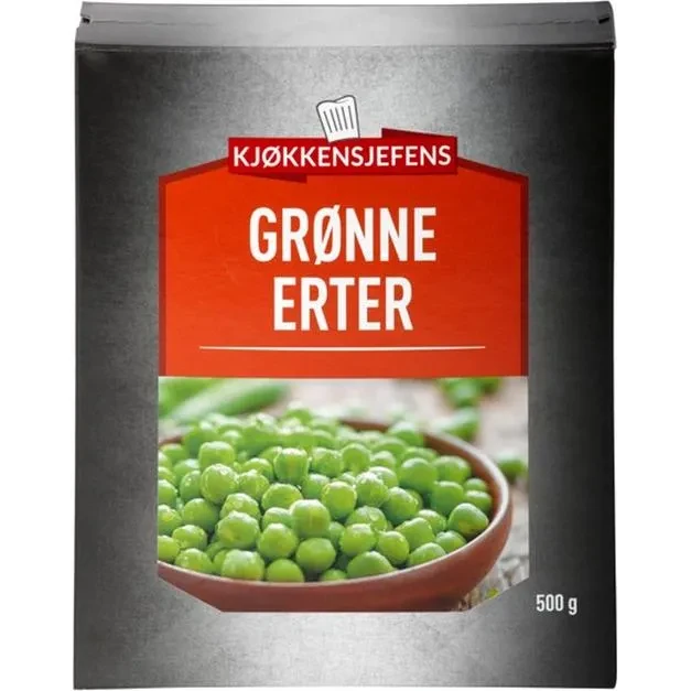 Erter Grønne 500g