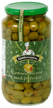 Oliven Grønn M/paprika Kjøkkensjefens
