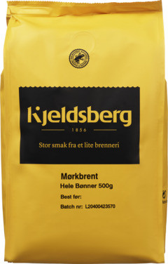 Hele Bønner 500g Mørkbrent Kjeldsberg