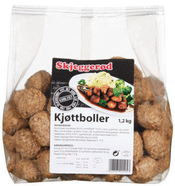 Kjøttboller 1,2kg Skjeggerød