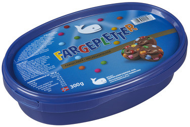 Fargepletter 300g Hval