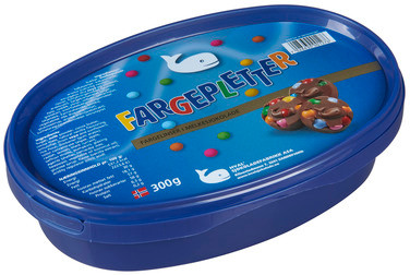 Fargepletter 300g Hval