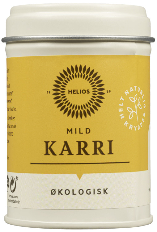 Karry Mild 25g Økologisk Helios
