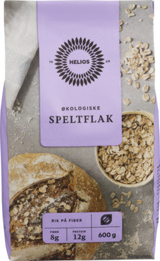 Helios Speltflak 600g Økologisk