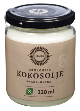 Helios Kokosolje Nøytral 220ml Økologisk
