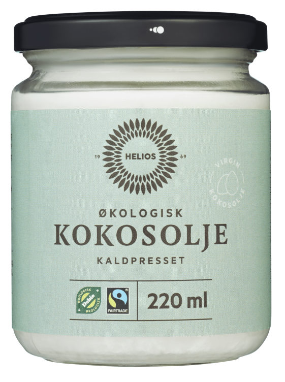 Kokosolje Ex Virgin Økologisk 220ml Helios