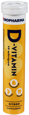 Biopharma Brusetabletter D-vitamin 20stk