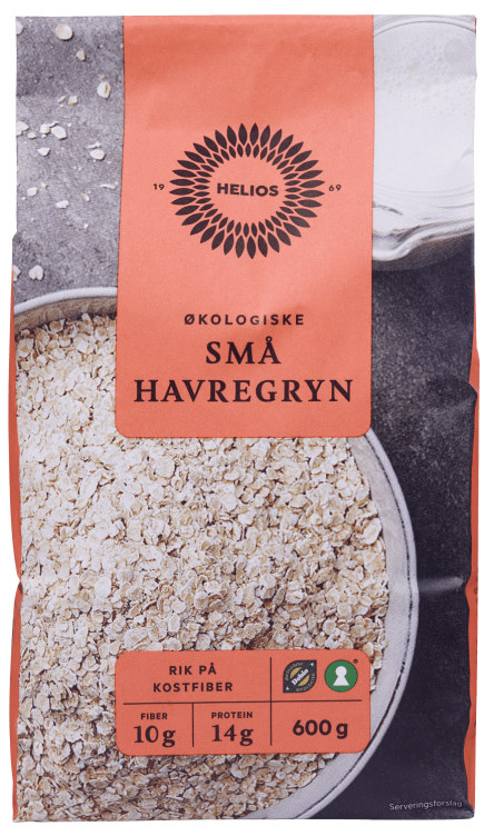 Havregryn Små Økologisk 600g Helios