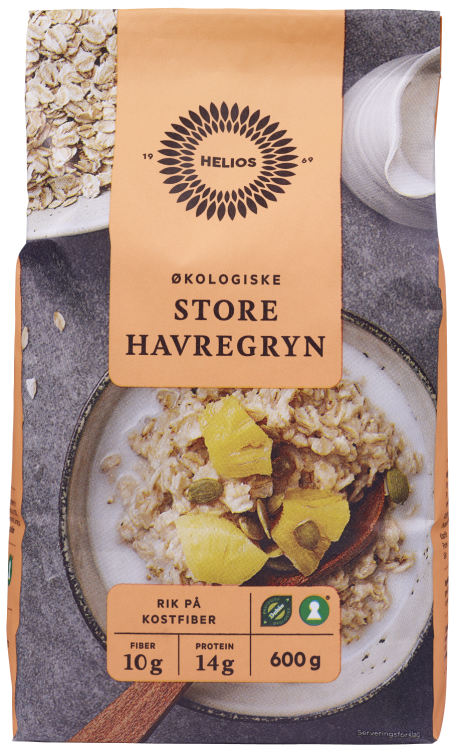 Havregryn Store 600g Økologisk Helios