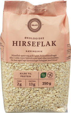 Helios Hirseflak 250g Økologisk