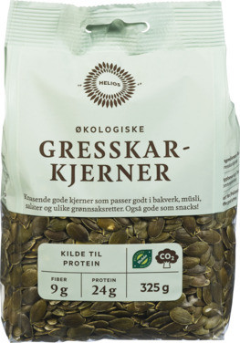 Helios Gresskarkjerner 325g Økologisk