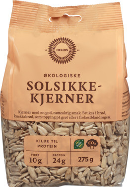 Helios Solsikkekjerner 275g Økologisk