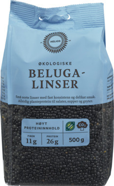 Helios Belugalinser 500g Økologisk