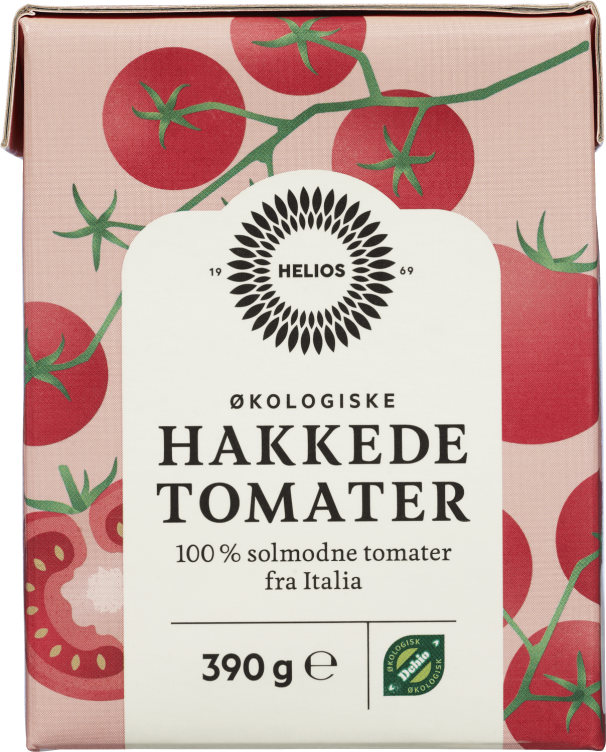 Tomater Hakkede Økologisk 390g Helios