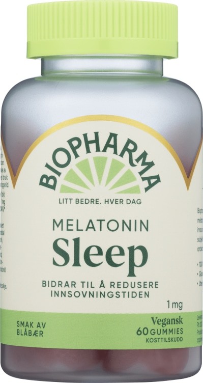 Melatonin Sleep Gummies 60stk Biopharma