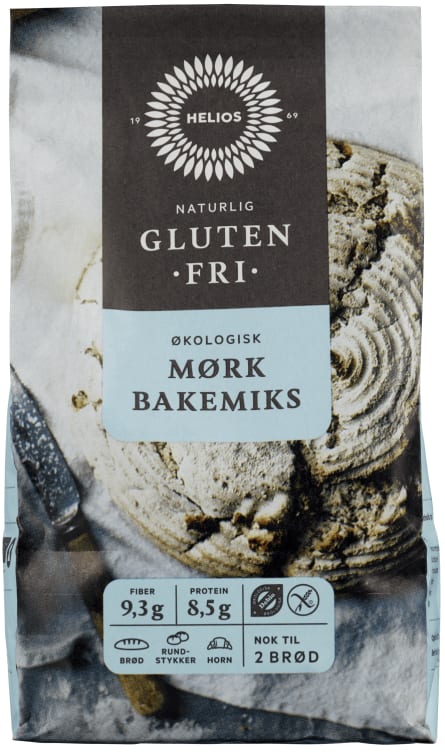 Bakemiks Grov glutenfri Økologisk 600g Helios