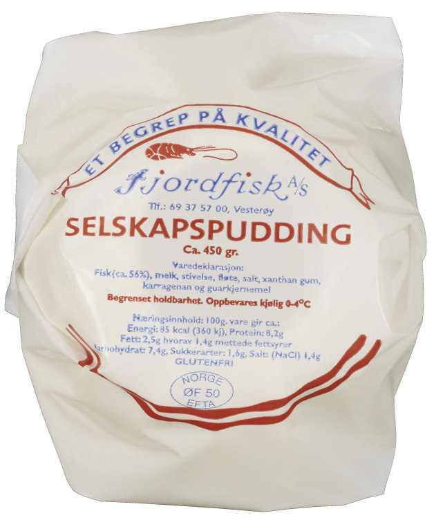 Selskapspudding Fersk 450g Fjordfisk