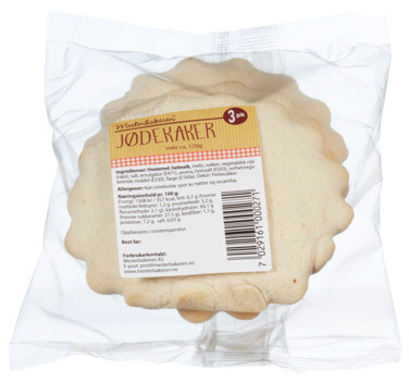 Jødekaker 3pk 170g Mesterbakeren