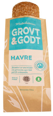 Mesterbakeren Grovt & Godt Havre 750 g