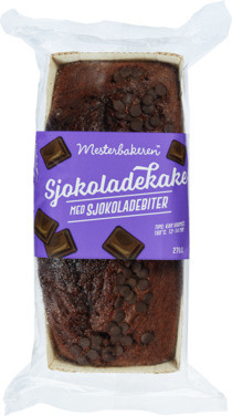Sjokoladekake m/Sjokoladebiter 270g Mesterbakeren