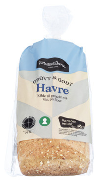 Grovt & Godt Havre Oppskåret 740 g Mesterbakeren