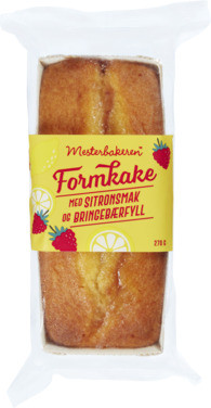 Formkake m/ Sitron&Bringebær 270g Mesterbakeren