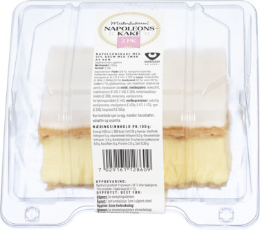 Napoleonskake 2pk 220g Mesterbakeren