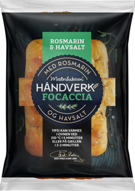 Mini Focaccia Rosm og Havs 85g Mesterbakeren