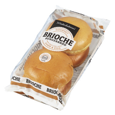 Brioche Burgerbrød 4pk 320g Mesterbakeren