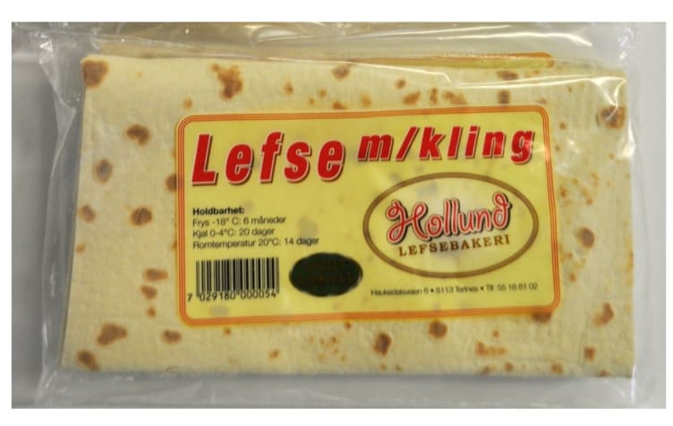 Lefse m/Kling 200g Hollund Lefsebakeri