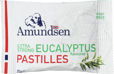 Amundsen Pastilles med Eucalyptus Smak Gir Frisk Pust