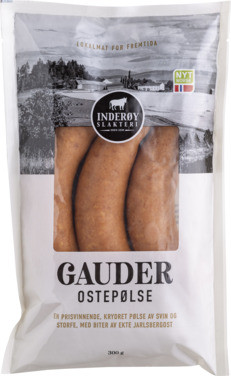 Gauder Ostepølse 300g Inderøy Slakteri