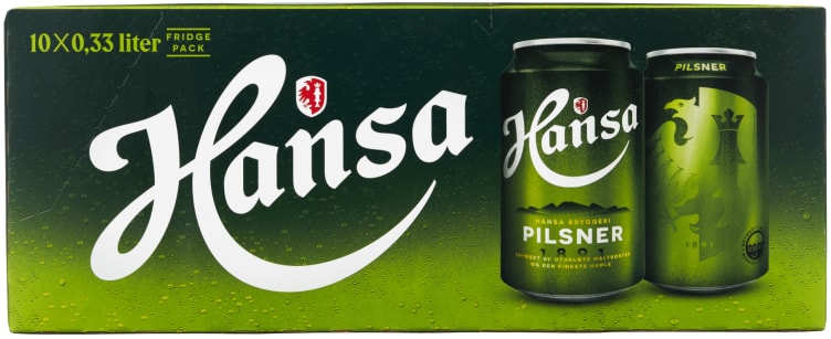 Hansa Pilsner 0,33lx10 boks