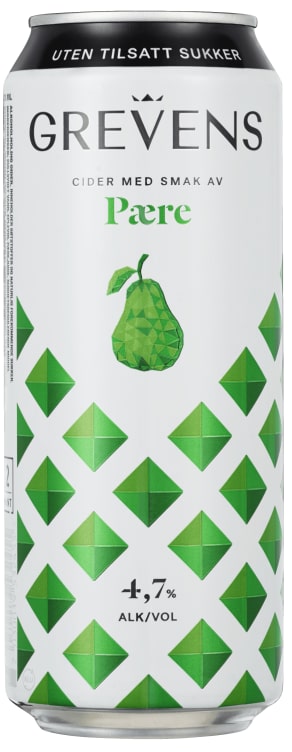 Grevens Cider Pære u/Sukker 0,5l boks