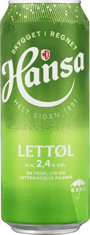 Hansa Lettøl 0,5l boks