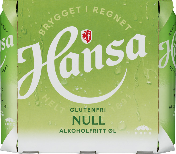 Hansa Null% 0,5lx6 boks