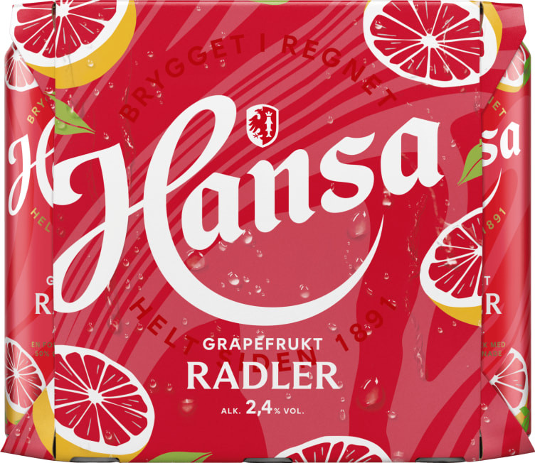 Hansa Radler Grapefrukt 0,5lx6 boks