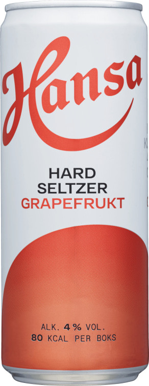 Hansa Hard Seltzer Grapefrukt 0,33l boks