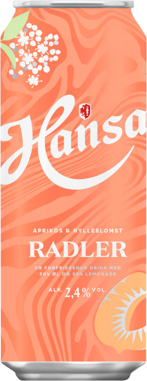 Hansa Radler Aprikos&Hylleblomst 0,50l boks