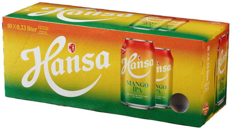 Hansa Mango Ipa 0,33lx10 boks