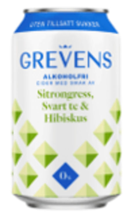 Grevens Cider Sitrongress Alkoholfri 0,33l boks