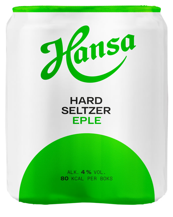 Hansa Hard Seltzer Eple 0,33lx4 boks