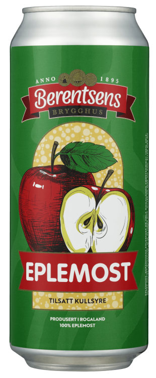 Eplemost m/Kullsyre 0,5l boks Berentsens