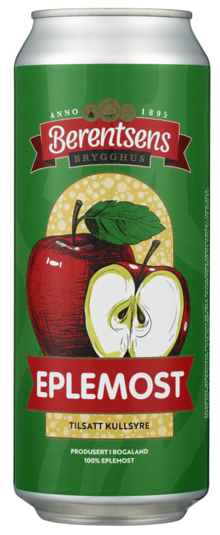 Eplemost m/Kullsyre 0,5l boks Berentsens