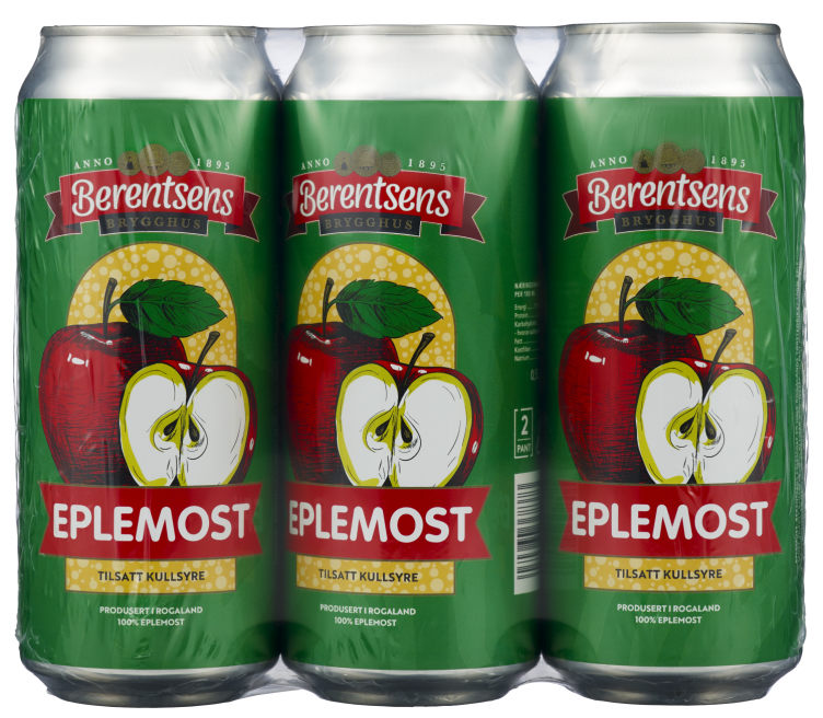 Eplemost m/Kullsyre 0,5lx6 boks Berentsens