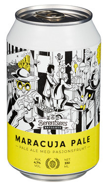 Maracuja Pale Ale med Pasjonsfrukt 4.7% 0.33l bx