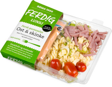 Ferdig Pastasalat Ost og Skinke 350g