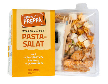 Ferdig Preppa Pastasalat med Kylling og Ost 350g